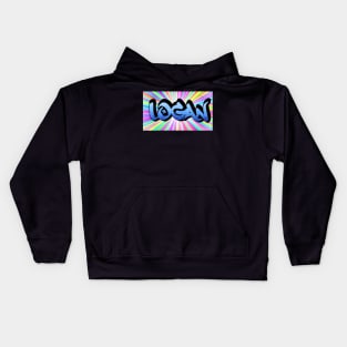 LOGAN Urban Graffiti Style Name Piece Kids Hoodie